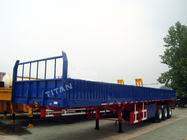 3 axle  cargo fence semi trailer side wall trailer for truck  - TITAN VEHICLE supplier