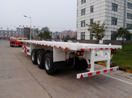 3 axle 40ft flat decks trailer high bed trailer - TITAN VEHICLE supplier