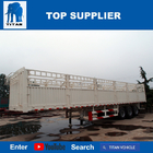 TITAN VEHICLE 40ft container side loader flatbed heavy transport side wall trailers with grill in truck trailer supplier