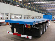 3 axle 40ft  Flatbed Trailer with front wall - TITAN vehicle supplier