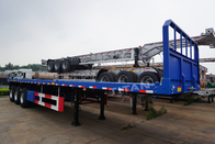 3 axle 40ft  Flatbed Trailer with front wall - TITAN vehicle supplier