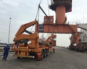 TITAN side loader forklift load and off-load a 40 foot container side load box loader trailer supplier