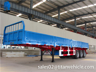 3 axle Multi-function flatbed trailer with  side wall  what price supplier