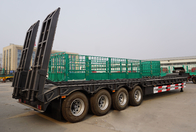 TITAN 4 axles 50 ton to 100 ton lowboy semi truck trailer for sale supplier