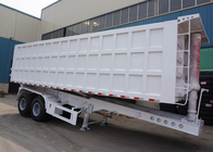TITAN VEHICLE 2 axle 30 cbm steel semi end dump trailers for  bad road work supplier