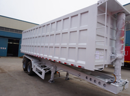 TITAN VEHICLE 2 axle 30 cbm steel semi end dump trailers for  bad road work supplier