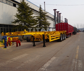 TITAN 3 axles skeleton semi trailer with 40 ft container chassis for sale supplier