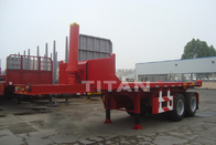 TITAN 20ft skeleton container semi trailer with laanding gear supplier