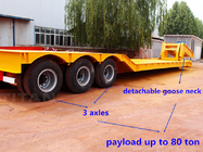 TITAN VEHICLE  3 Axle  100 ton Folding Gooseneck Lowboy Trailers supplier