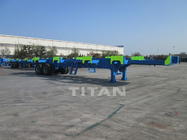 TITAN 40ft skeleton semi trailer with 3 axles container truck chassis for sale supplier