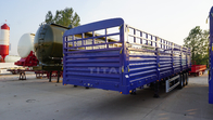 TITAN high side wall cargo open container semi trailer with 3 axles for sale supplier