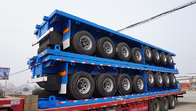 TITAN VEHICLE 40 ton flatbed trailer with headboard trailer for sale supplier