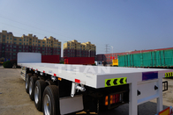 TITAN VEHICLE3 axles flatbed semi trailer with head board for sale supplier