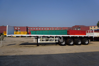 TITAN VEHICLE3 axles flatbed semi trailer with head board for sale supplier