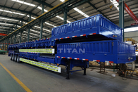 TITAN vehicle Low Bed Trailer for the transport of 75 ton and 45 ton machines supplier