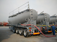 TITAN VEHICLE 45 ton  tank Cement  Bulk Trank on Trailer with Double axle  With  Heavy duty spring suspension supplier