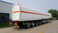 TITAN VEHICLE 40 ft aluminium tanker truck trailer for the carrying of palm oil and refined palm kernel oil supplier
