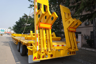 TITAN VEHICLE widely used 30-100 tons low flatbed semi trailer for sale supplier