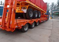 TITAN VEHICLE heavy transport low loader trailer semi low-loader with tri-axle for sale supplier