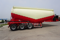 TITAN VEHICLE 3 axle bulk lime powder tanker semi trailer bulk cement delivery truck supplier