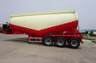 3 axle 50 tons pneumatic dry bulk trailer to transport flour powder truck supplier