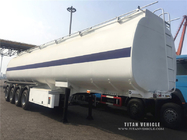 4 axles semi trailer tankers with 60,000 Liter capacity with  distribution fuel tanker trailer for sale supplier