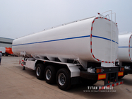 3 axles 36000 liters fuel tanker semi trailer with four company compartment tank trailer  for sale supplier