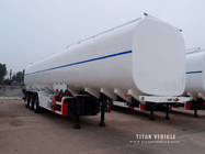 3 axles 36000 liters fuel tanker semi trailer with four company compartment tank trailer  for sale supplier