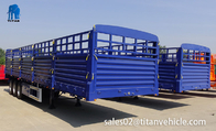 TITAN 3 axle 40 ton fence poultry transport semi truck trailer supplier