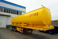 tri-axle fuel tanker truck trailer with four company compartment tank trailer for sale supplier