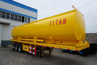 tri-axle fuel tanker truck trailer with four company compartment tank trailer for sale supplier