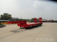 40 FT Tridem Axle Semi Low Bed Trailer with low bed trailer specification for sale supplier