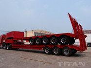 5 Axles Low bed Trailer with 80 tons trailer to carry construction equipment for sale supplier