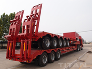 5 Axles Low bed Trailer with 80 tons trailer to carry construction equipment for sale supplier
