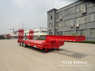 high bed semi-trailer truck trailer with 40ft low bed trailer for sale supplier
