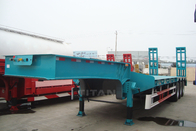 heavy duty 60 tons low bed transportation trailer with 3 axles for sale supplier