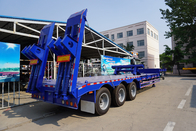 3 axle 60 tons/80 tons semi trailer low loader with excavator recess for sale supplier