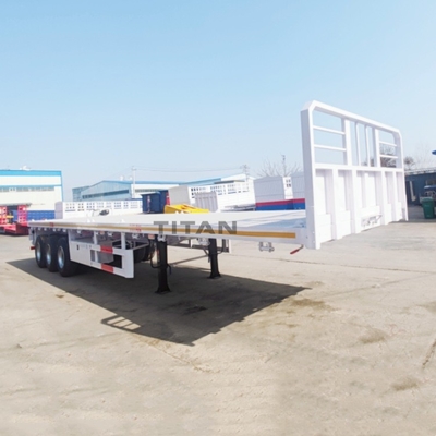 Tri Axle 40 Feet Semi Flatbed Trailers for Sale Near Me