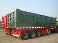 hydraulic end  semi dump Tipping tipper trailer for sale /30ton dump trailer/20ft container tipping chassis supplier