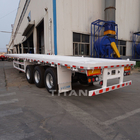 Three axles flatbed semi-trailer 40ft 40 tons Flat-bed semitrailer flat bed truck trailer semi flatbed trailers for sale supplier