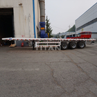 Three axles flatbed semi-trailer 40ft 40 tons Flat-bed semitrailer flat bed truck trailer semi flatbed trailers for sale supplier