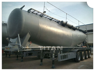 4 axle 58 cbm land plaster tank trailer bulk cement bulker transporters supplier