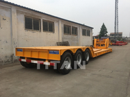 folding type gooseneck 60 ton lowboy trailers front end low bed supplier