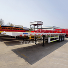 3 axles 40ft container trailer trucks container transport flatbed semi trailer for sale supplier
