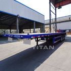 TITAN 40ft container trailer 3 axle flatbed trailer Flatbed container trailer truck for sale supplier