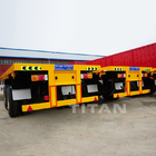 TITAN 2 axle 40 ft flatbed trailer 40ft container trailer flatbed truck trailer for sale supplier