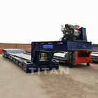 TITAN 3 axle 60tons low bed trailer for excavator detachable gooseneck lowboy trailer price for sale supplier