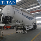 3 axle 42CBM bulk cement semi trailer truck Bulk Cement Powder Tanker Truck Trailer supplier