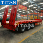 2/3/4 axles 40ton/50ton/80ton low bed semi trailer/lowbed trailer truck supplier