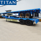 Hydraulic 2 axle  Lowbed 40 50 ton  low loaders  containers low bed semi Trailer supplier